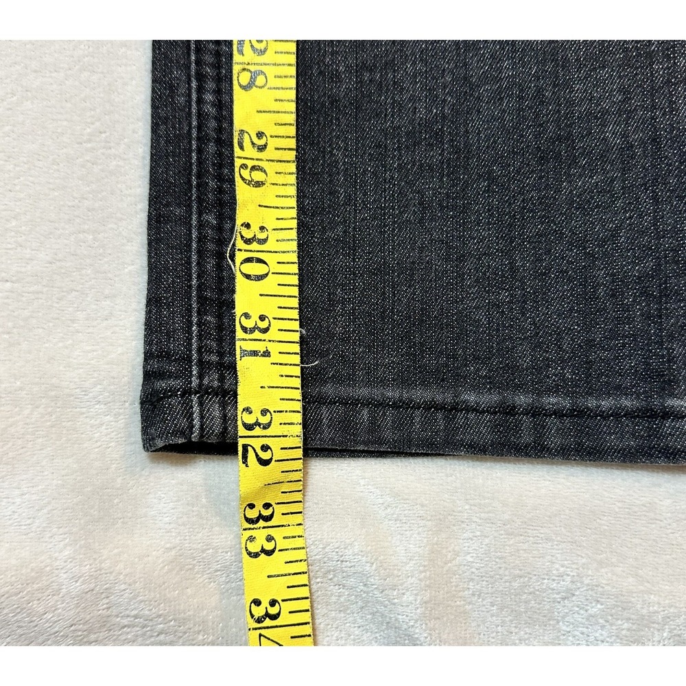 White House Black Market Black Washed Embellished Embroidered Jeans Bootcut 6R - Picture 12 of 13